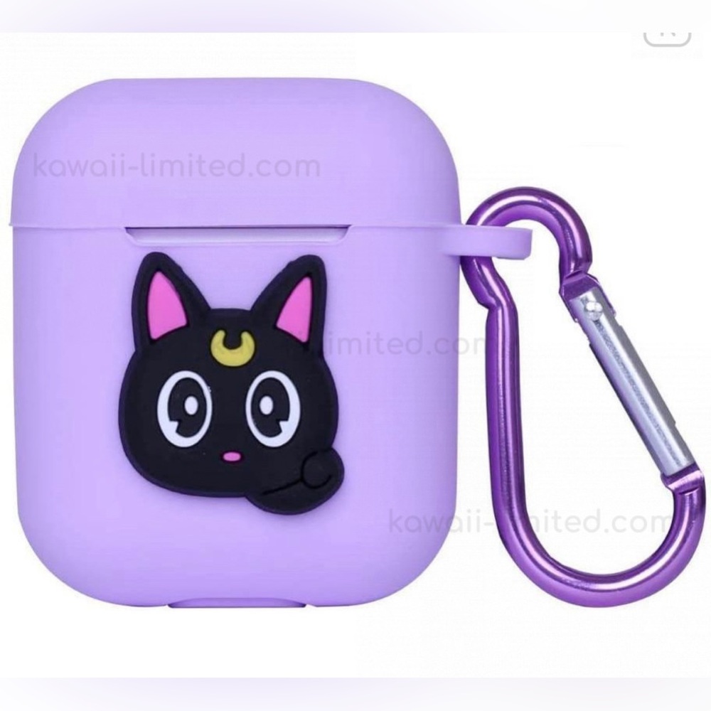 Sailor Moon Luna Cat Purple AirPods 1 & 2 Case